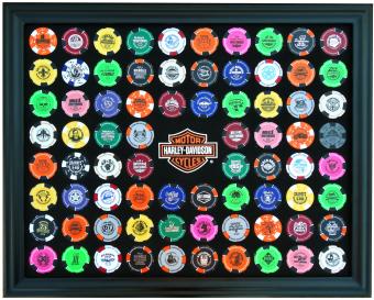 Harley-Davidson® Poker Chips - Collector's Frame for 76-Chips