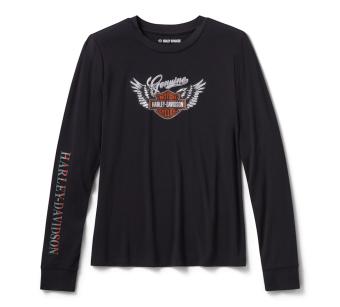 Harley-Davidson® Women's Winged Bling Long Sleeve