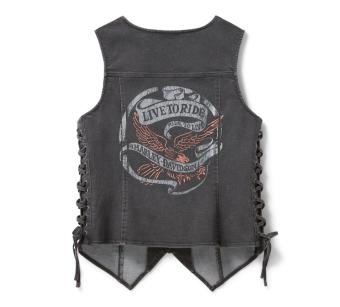 Harley-Davidson® Women's Live to Ride Denim Vest