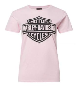 DAMES Harley-Davidson® Pink B&S Tee