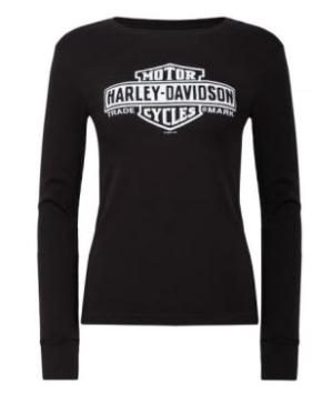 Harley-Davidson® Elongated Long Sleeve Black