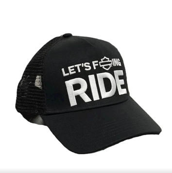 Harley-Davidson® Let's Fucking Ride Outline Trucker Cap