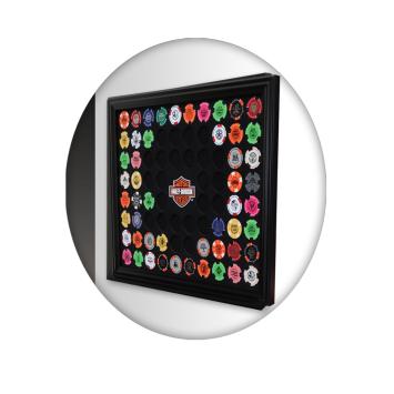 Harley-Davidson® Poker Chips - Collector's Frame for 76-Chips