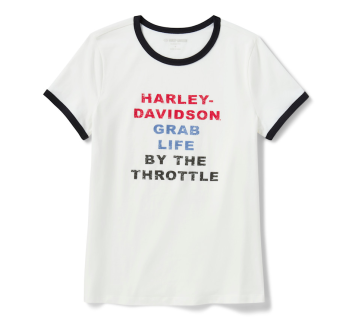 Harley-Davidson® Grab Life Tee Knit White