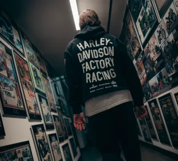 Harley-Davidson® Factory Racing Team Pullover Hoodie Orange