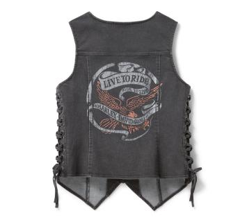 Harley-Davidson® Women's Live to Ride Denim Vest