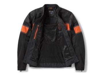 Harley-Davidson®Jacket-Texitile,Trenton Black/Orange