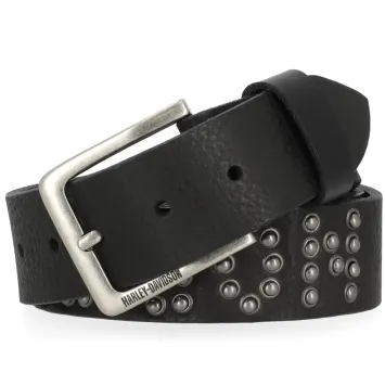 Harley-Davidson® Hammered Rivet Belt Black