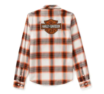 Harley-Davidson® Essential B&S Woven Plaid Long Sleeve
