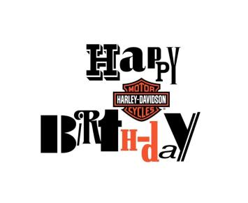 Harley-Davidson wenskaart