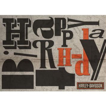 Harley-Davidson wenskaart