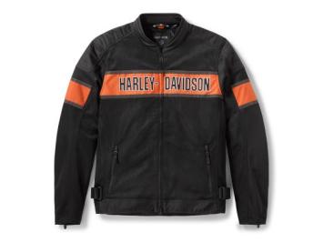 Harley-Davidson®Jacket-Texitile,Trenton Black/Orange