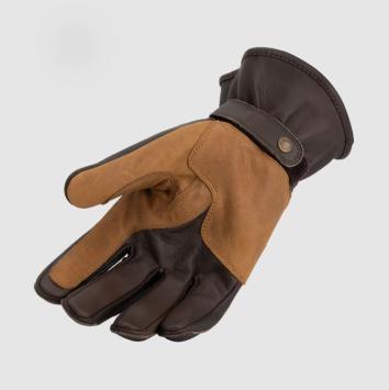 Rusty Stitches ® Johnny motorcycle gloves yellow