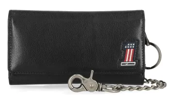 Harley-Davidson® #1 Logo Trucker Chain Wallet Black